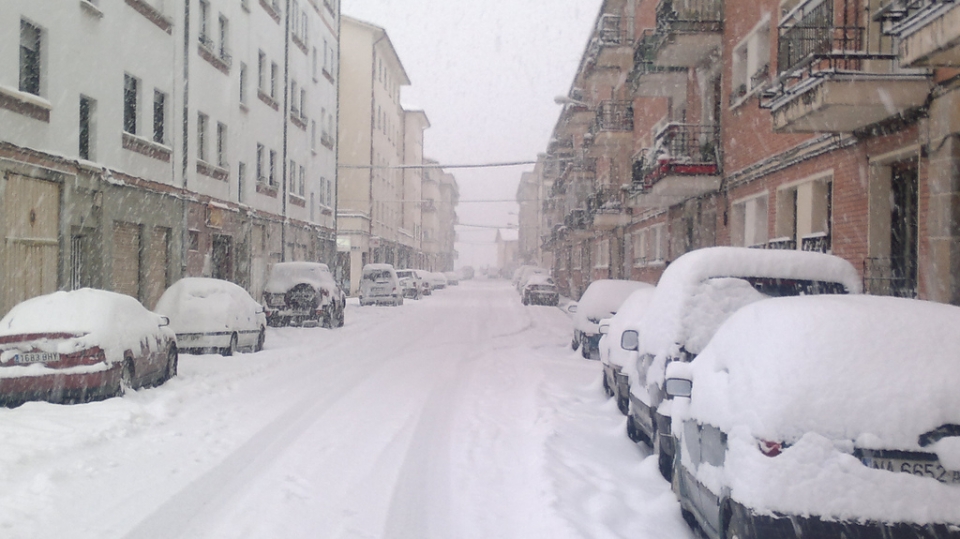 La nieve ha caido principalmente en Gipuzkoa y Araba.