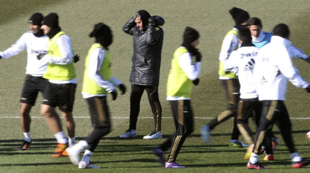 Real Madrilen entrenamendua. Argazkia: EFE