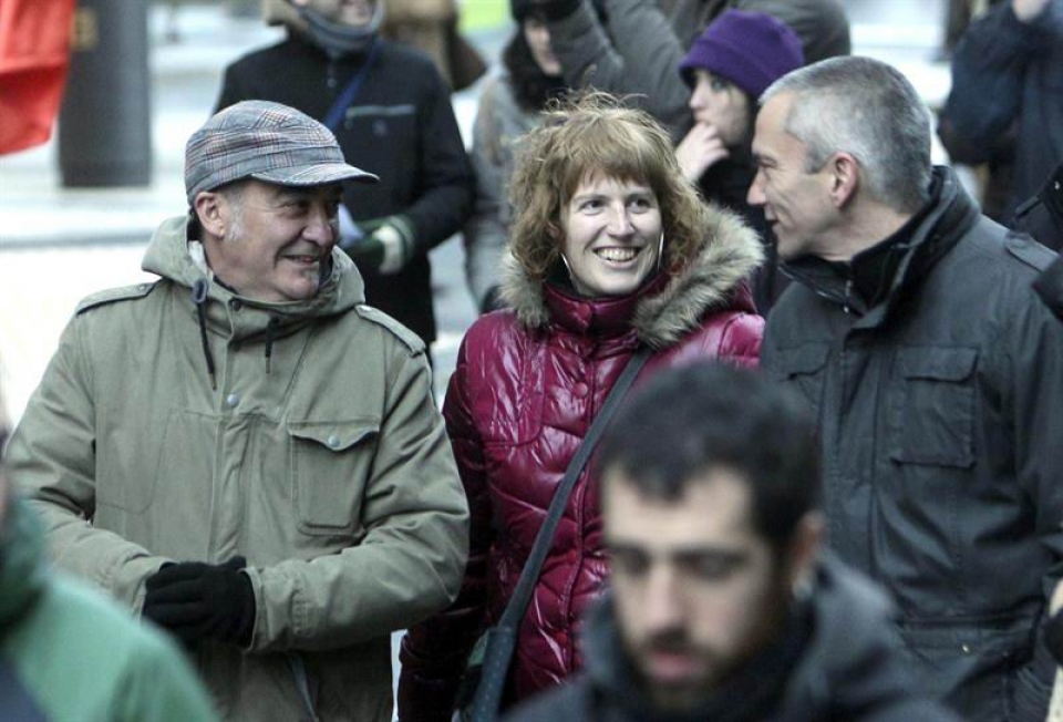 Martin Garitano, a la izda, junto a Joseba Permach (dcha)