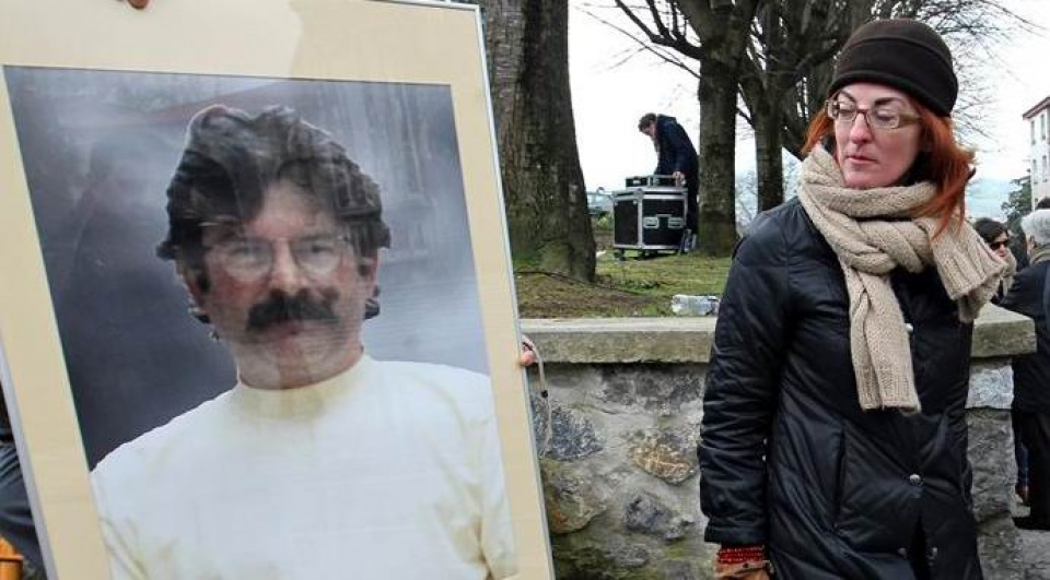 Maite Pagazaurtundua, en el homenaje a su hermano.