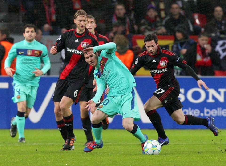 Final-zortzirenak (joanekoa): Bayer Leverkusen-FC Bartzelona (1-3). Argazkia: EFE