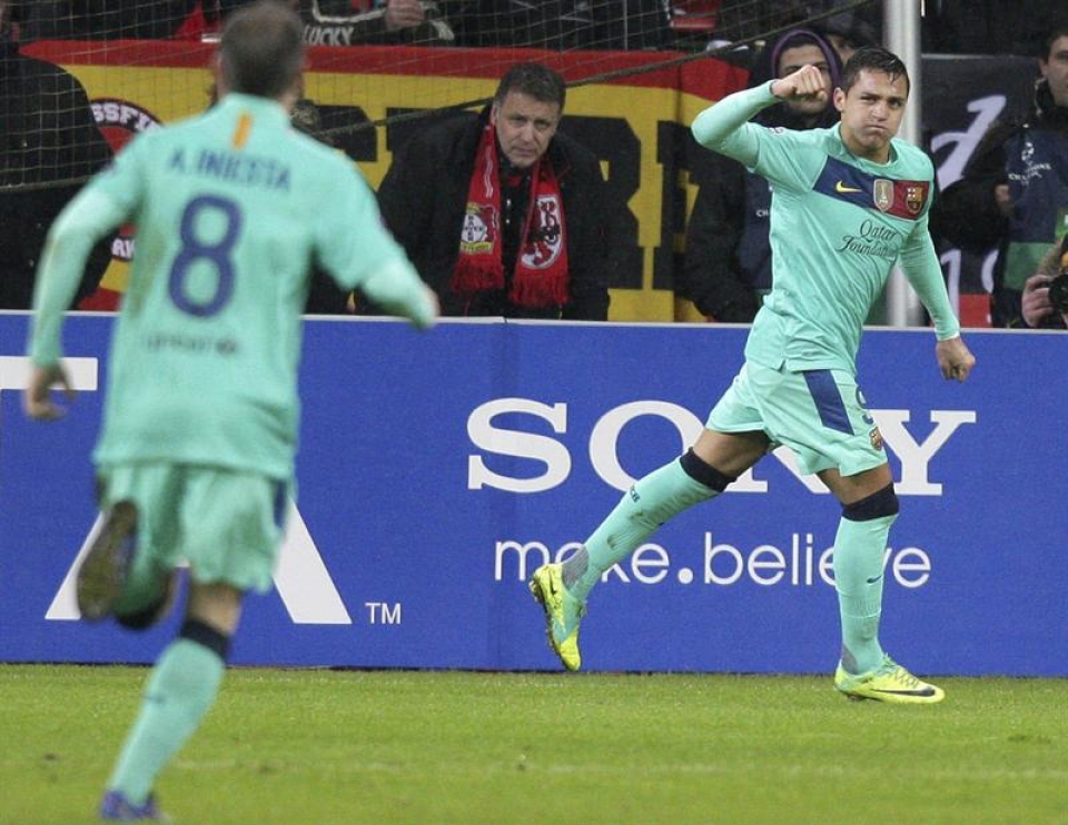 Final-zortzirenak (joanekoa): Bayer Leverkusen-FC Bartzelona (1-3). Argazkia: EFE