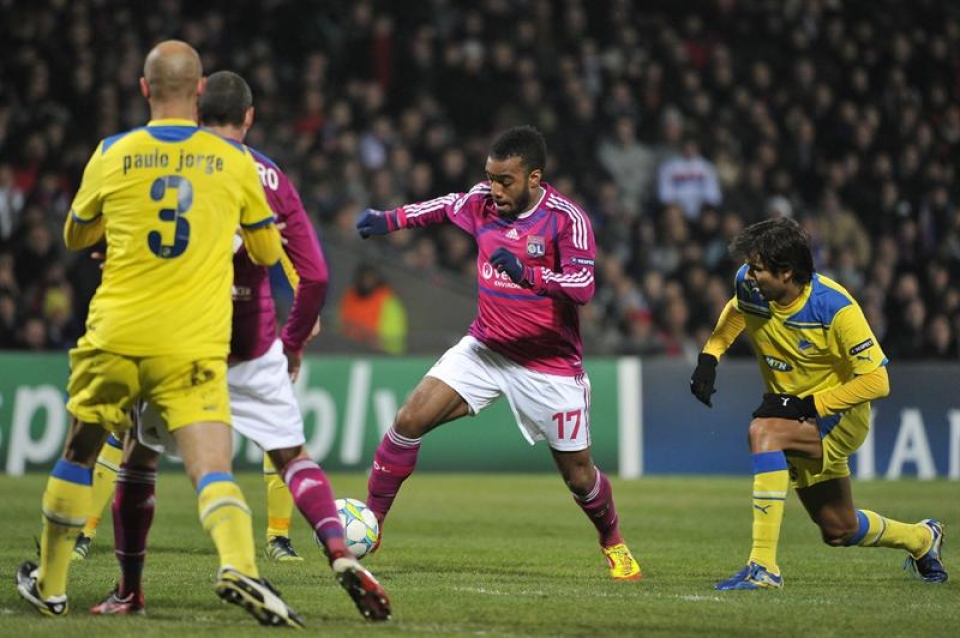 Final-zortzirenak (joanekoa): Olympique Lyonnais-APOEL (1-0). Argazkia: EFE