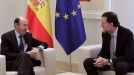 Rajoyk Rubalcaba hartu du Moncloan