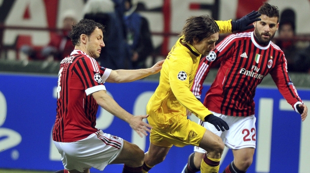 Milan-Arsenal, joaneko partida. Argazkia: EFE