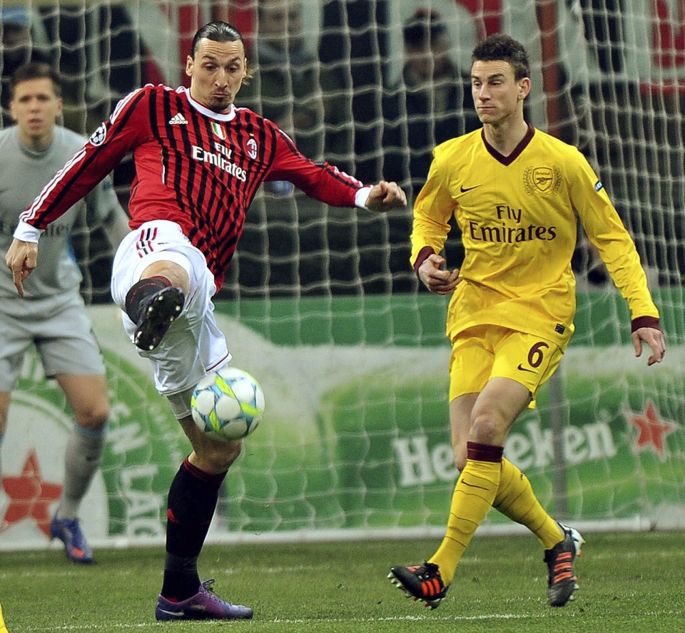 Final-zortzirenak (joanekoa): Milan-Arsenal (4-0). Argazkia: EFE