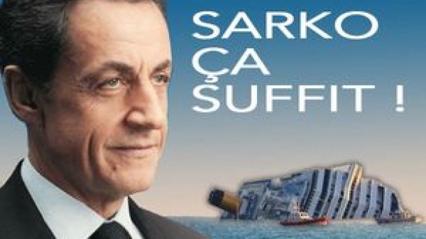 Détournement de l'affiche de campagne de Nicolas Sarkozy