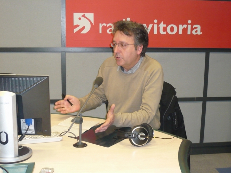 Javier Argote, presidente de la Asociación de Concejos de Araba. EITB.