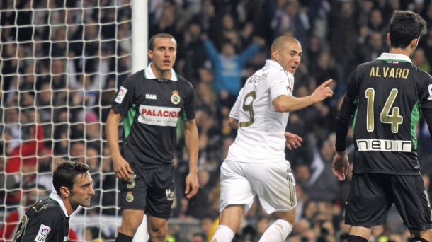 Karim Benzema gol bat sartu eta gero. Argazkia: EFE