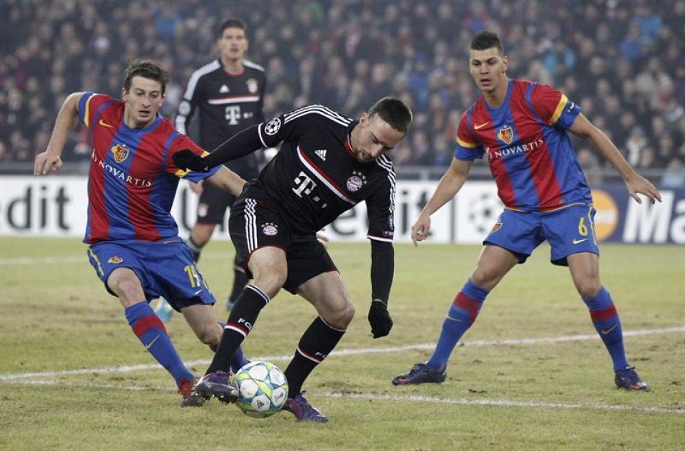Final-zortzirenak (joanekoa): Basel-Bayern Munich (1-0). Argazkia: EFE