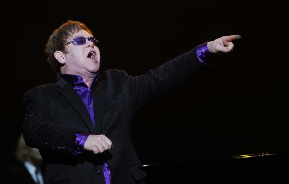 Elton John, durante un concierto. Foto: EFE