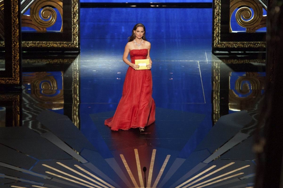 Natalie Portman, en la ceremonia de los Óscar. Foto: EFE