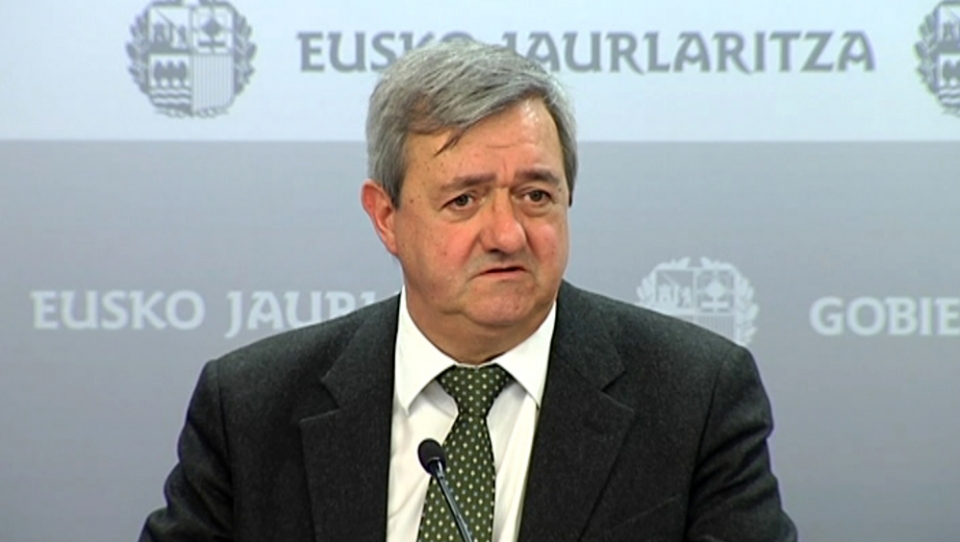 Carlos Aguirre, consejero de Economía del Gobierno Vasco. Foto: EITB.