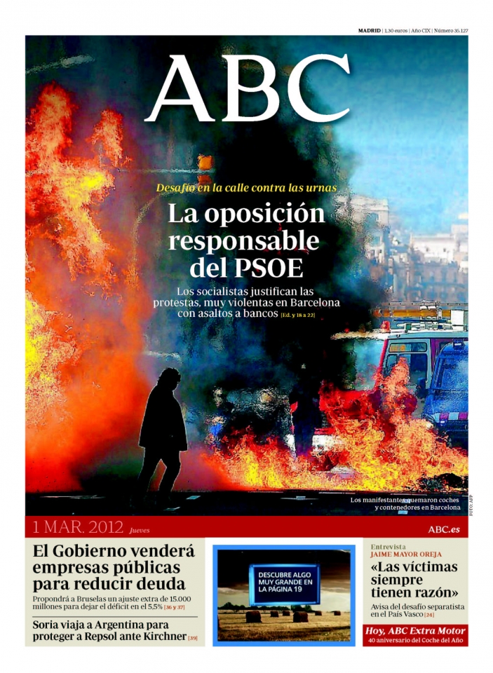 Portada del ABC que ha creado polémica.