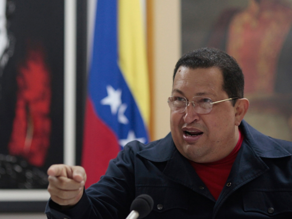 Hugo Chavez Venezuelako presidentea baikor azaldu da. Argazkia: EFE