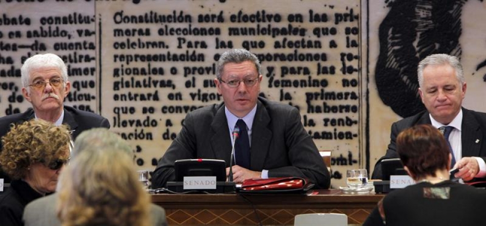 El ministro de Justicia, Alberto Ruiz Gallardón. Foto: Efe