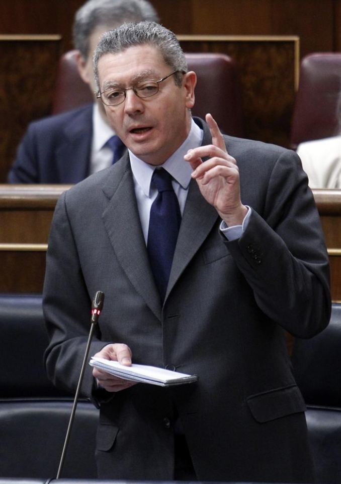 El ministro de Justicia, Alberto Ruiz-Gallardón. Foto: EFE