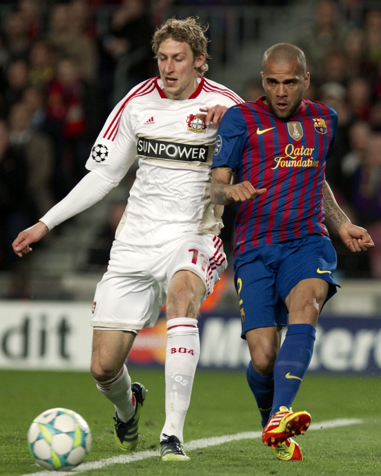 Final-zortzirenak (itzulikoa): Bartzelona-Bayer Leverkusen (7-1). Argazkia: EFE