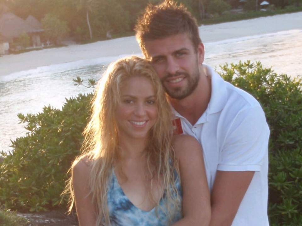 Shakira y Piqué, en una imagen publicada en las redes sociales al principio de su relación.