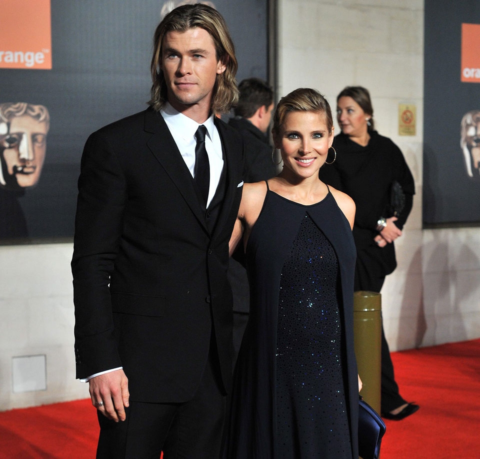 Chris Hemsworth y Elsa Pataky, en los premios Bafta, el pasado mes de febrero. Foto: EFE