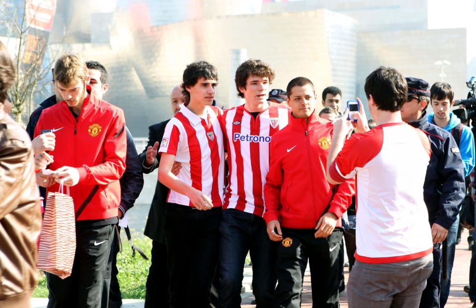 Unitedeko jokalariak, Bilbon. Argazkia: EFE