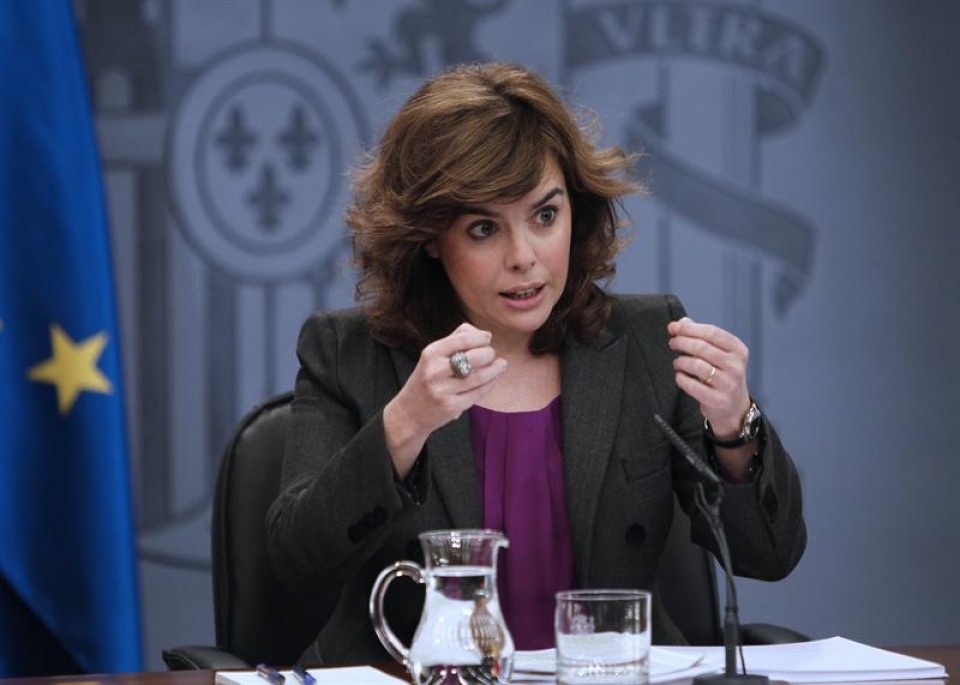 Soraya Saenz de Santamaria presidenteordea. Argazkia: EFE