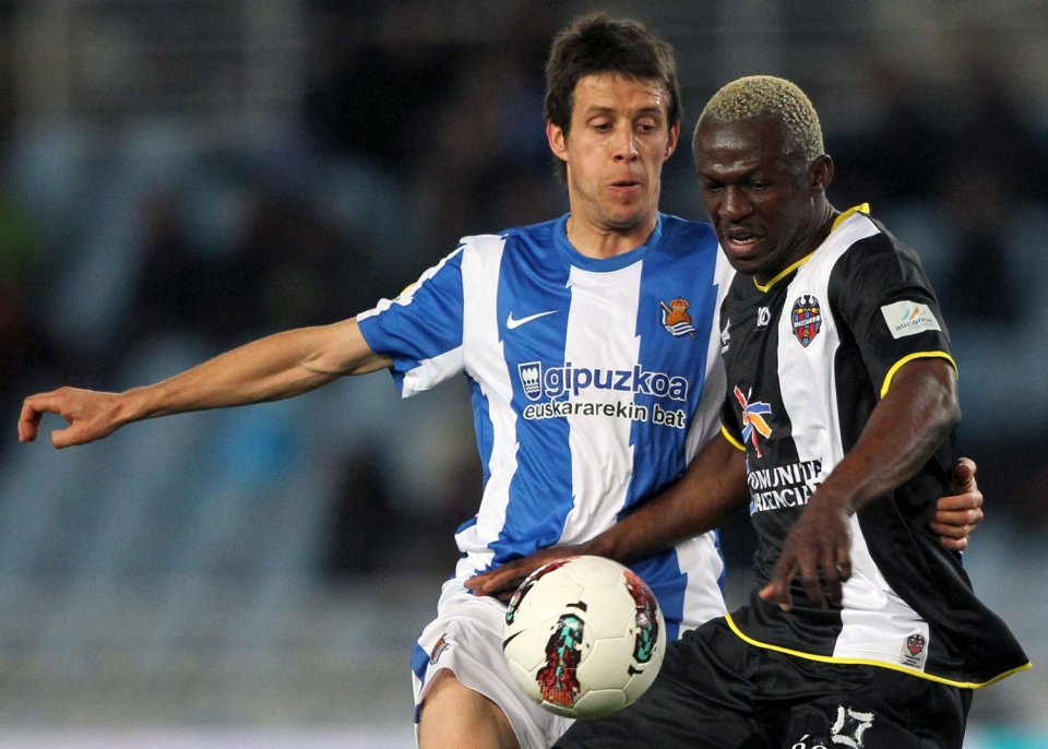 Real Sociedad-Levante (1-3). Foto: EFE