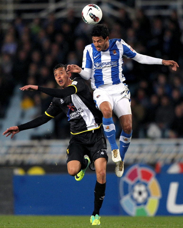 Real Sociedad-Levante (1-3). Foto: EFE