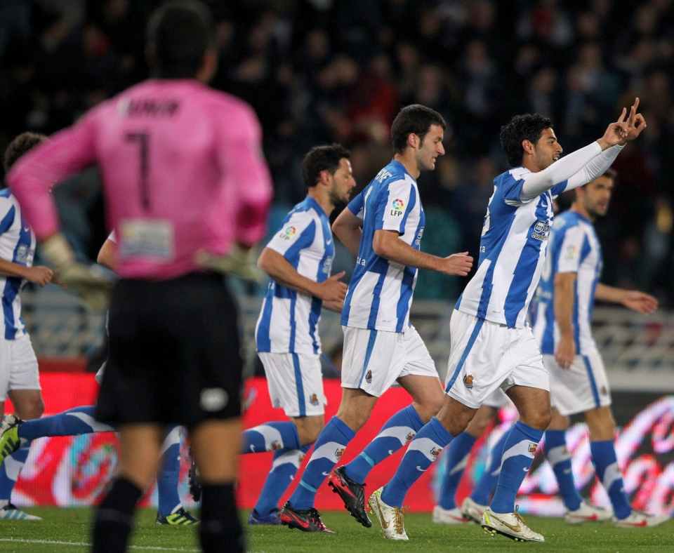 Real Sociedad-Levante (1-3). Foto: EFE