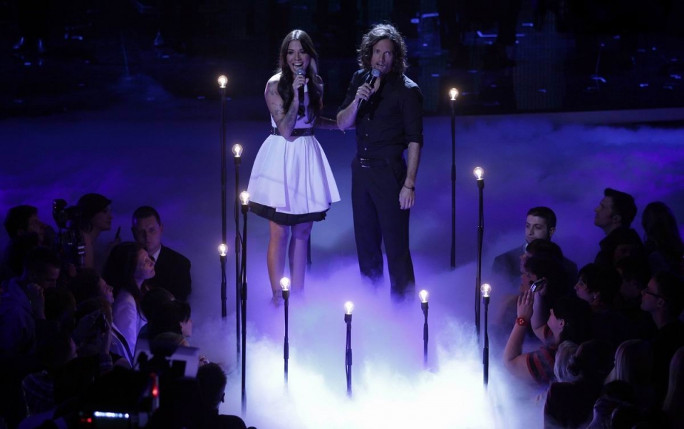 Christina Perri eta Jason Mraz. Argazkia: EFE