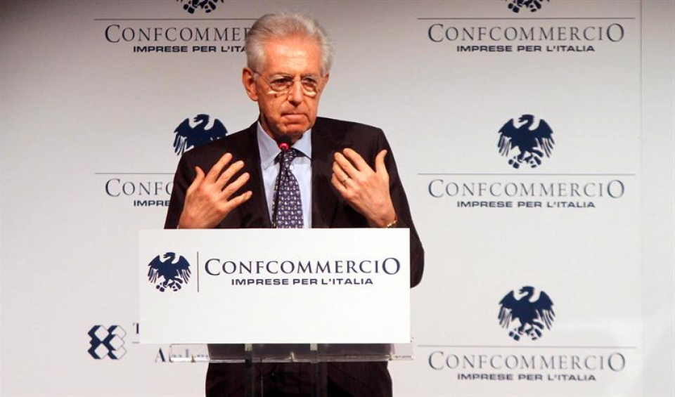 El primer ministro italiano Mario Monti. Foto: EFE