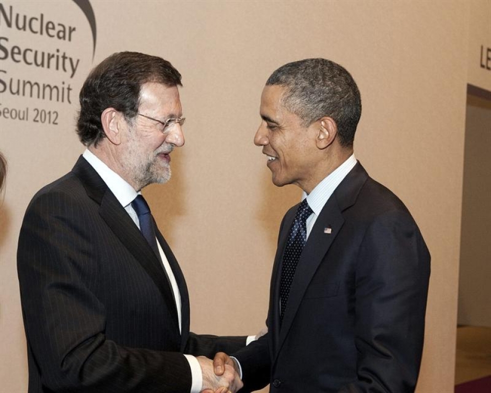 Mariano Rajoy eta Barack Obama, gaur Hego Korean. EFE