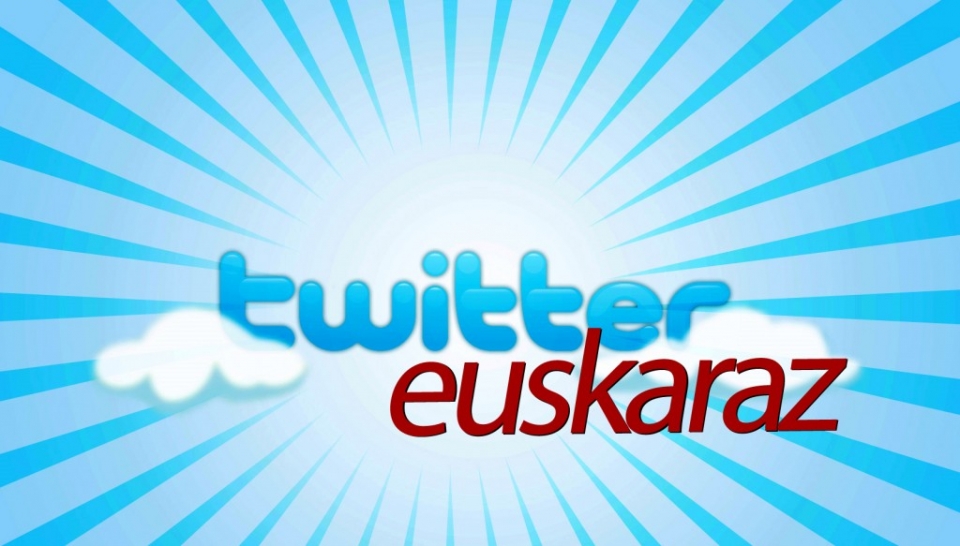 Twitter, en euskera.
