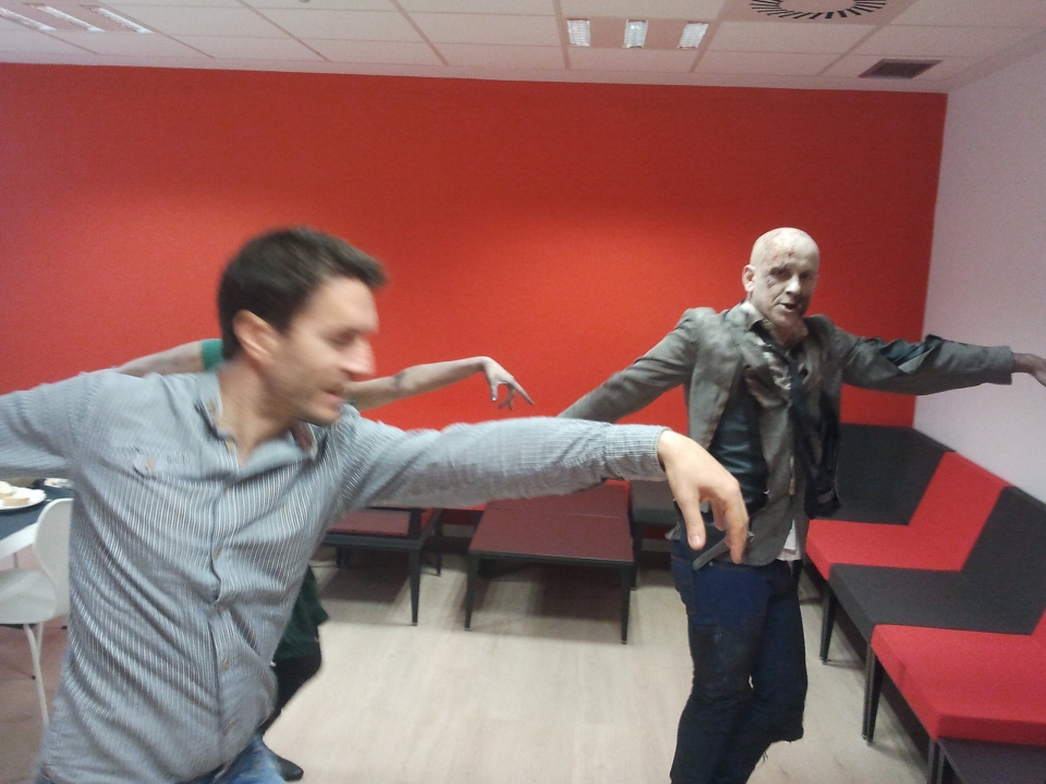 Grabación del videoclip ''Thriler''. Foto: EITB