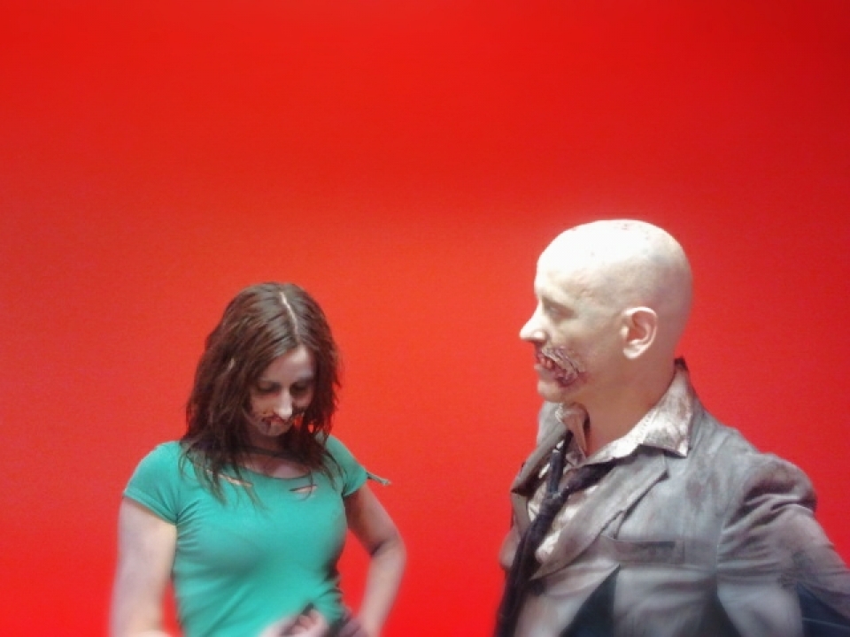 Grabación del videoclip ''Thriler''. Foto: EITB