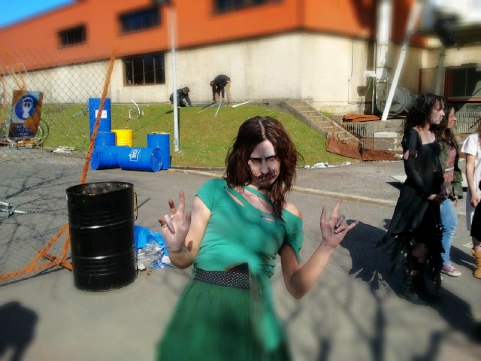 Grabación del videoclip ''Thriler''. Foto: EITB