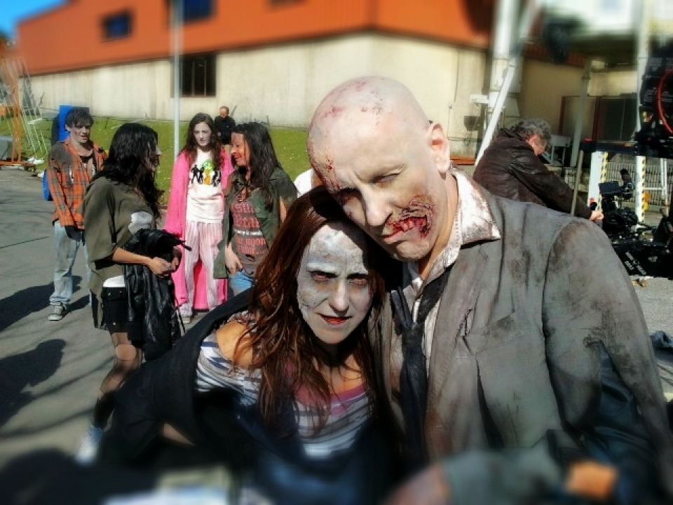 Grabación del videoclip ''Thriler''. Foto: EITB