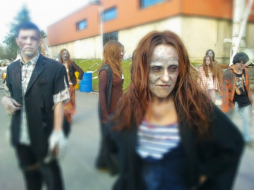 Grabación del videoclip ''Thriler''. Foto: EITB