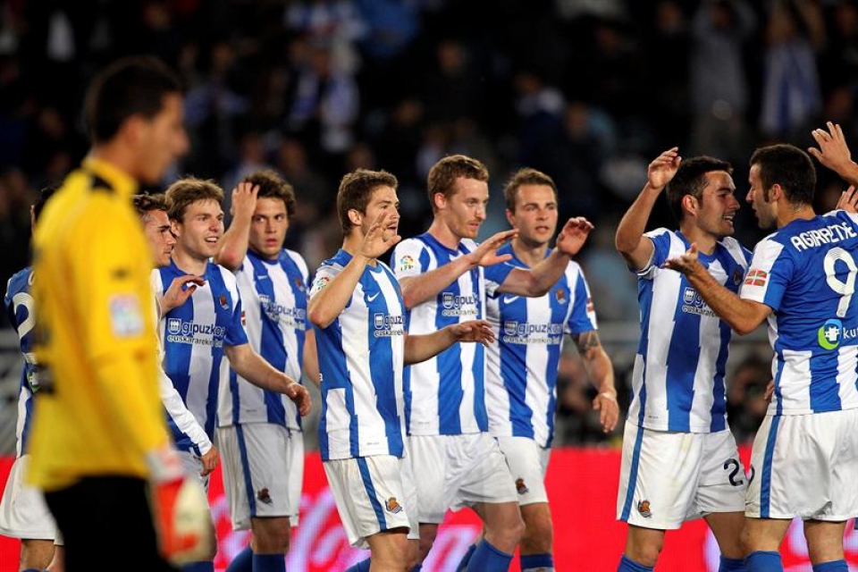 Real Sociedad-Rayo Vallecano (4-0). Foto: EFE