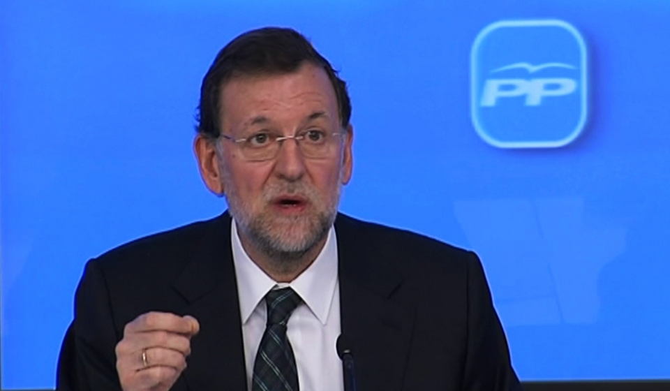 Mariano Rajoy Gobernuko presidentea.