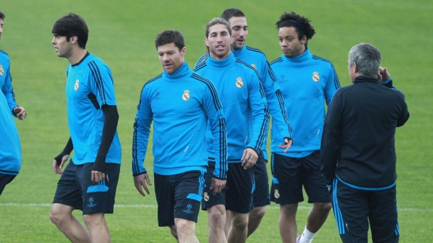 Entrenamiento del Real Madrid. Foto: EFE