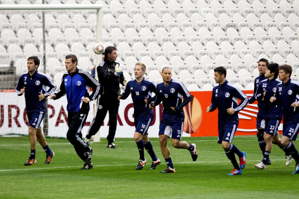 Schalke entraîne à San Mames. Photo : EFE