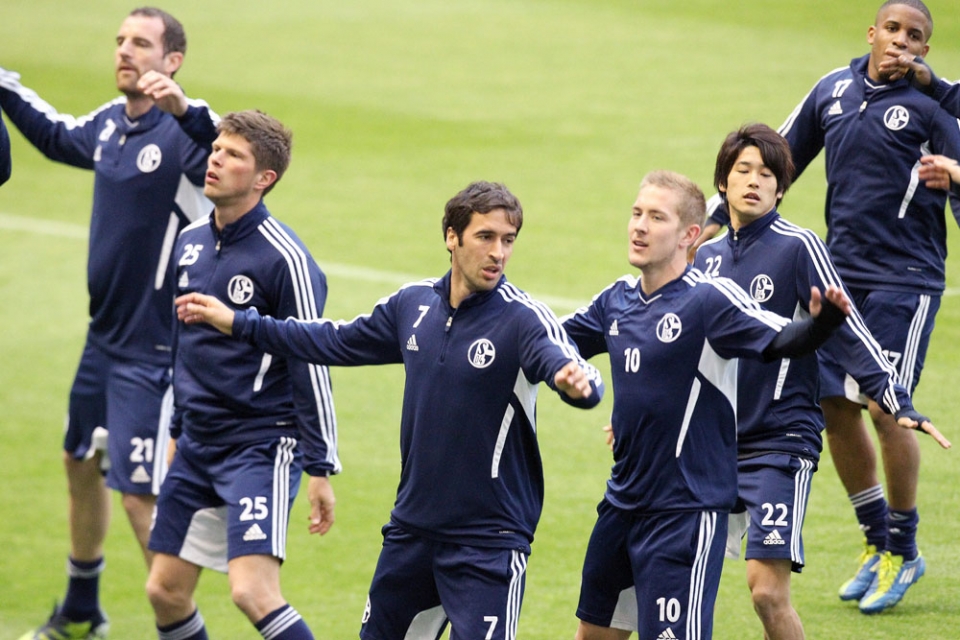 Schalke entraîne à San Mames. Photo : EFE