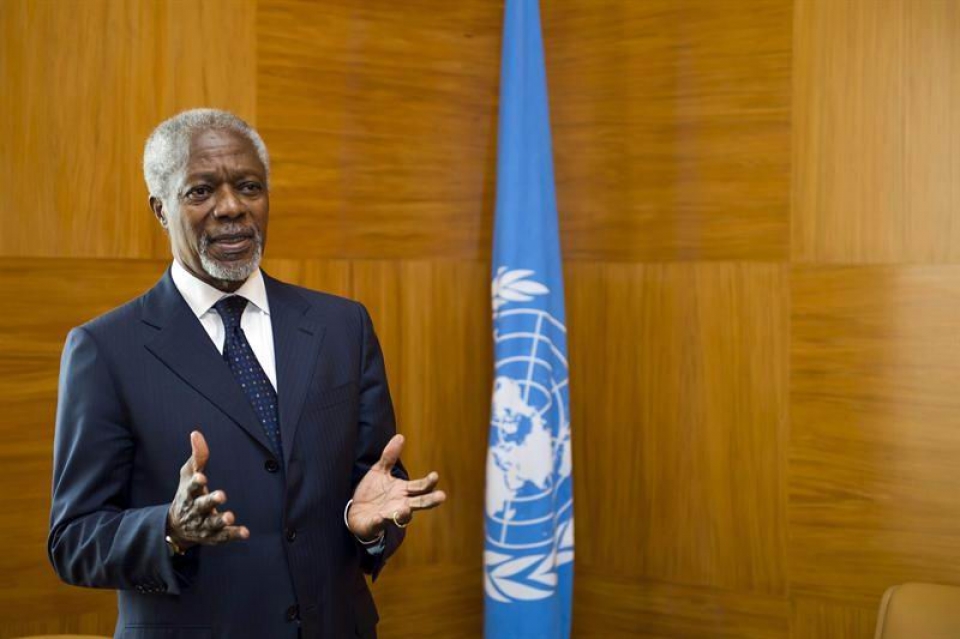 Kofi Annan apuesta por enviar observadores de la ONU a Siria. Foto: EFE