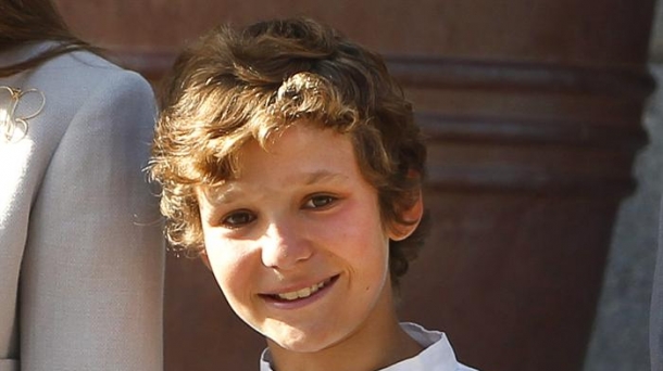 Felipe Juan Froilan, the 13-year-old son of the king's eldest daughter Infanta Elena. Photo: EFE