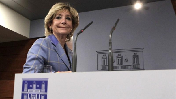 La presidenta de la Comunidad de Madrid, Esperanza Aguirre. EFE