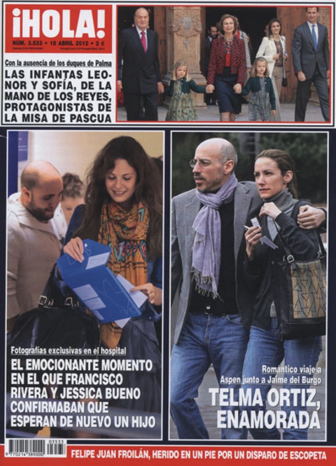 Kiko Rivera y Jessica Bueno (en la imagen de la izquierda), en la portada de '¡Hola!'.