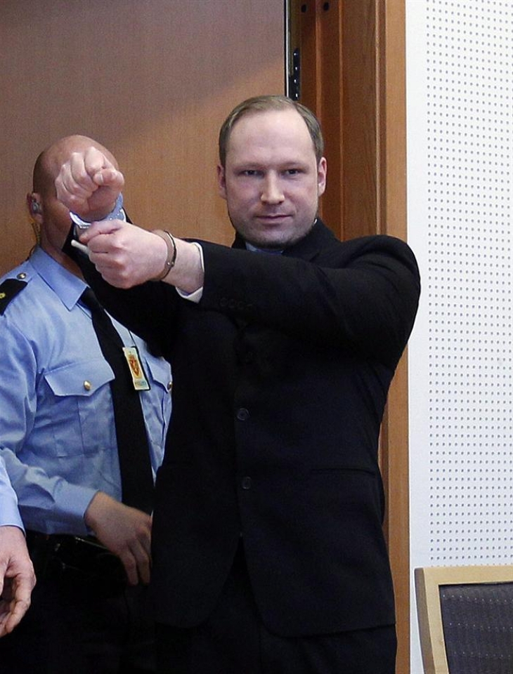 El ultraderechista Anders Behring Breivik. EFE