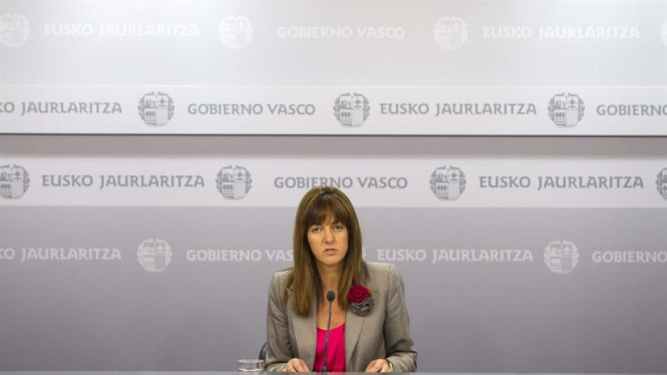 Idoia Mendia, portavoz del Gobierno Vasco. Foto: EITB.
