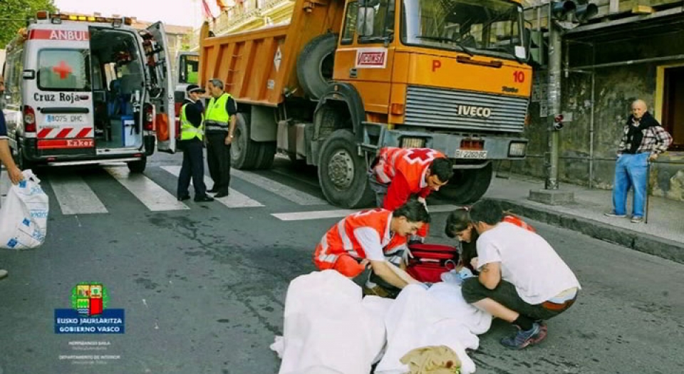 Muskizen izandako harrapatze baten artxiboko argazkia. EITB.